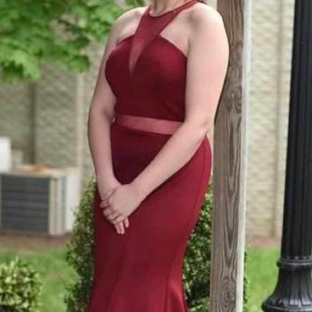 High Neck Prom Dress